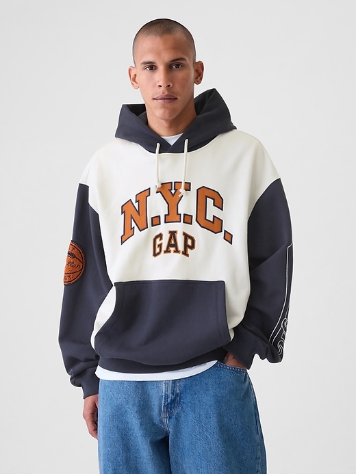 Image number 1 showing, NYC Logo Colorblock Hoodie