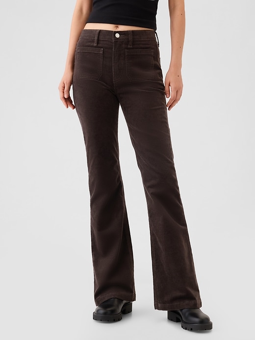 Image number 2 showing, High Rise Corduroy '70s Flare Pants