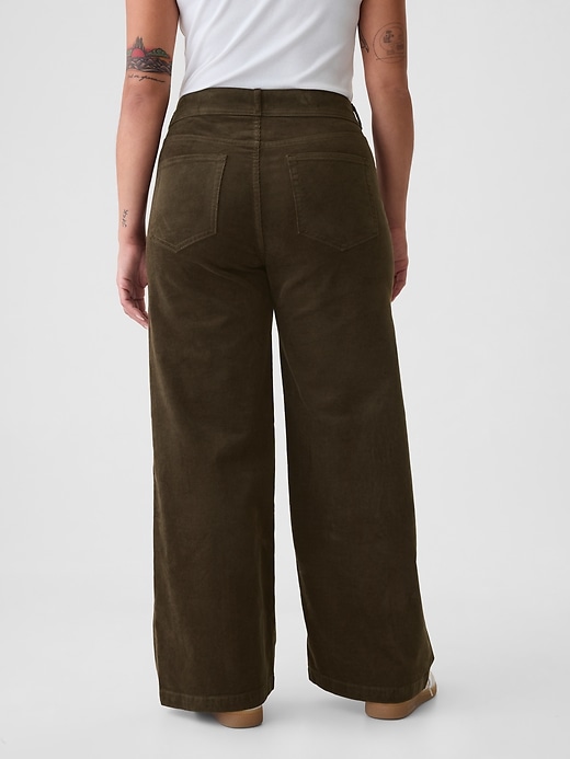 Image number 6 showing, High Rise Corduroy Stride Wide-Leg Pants