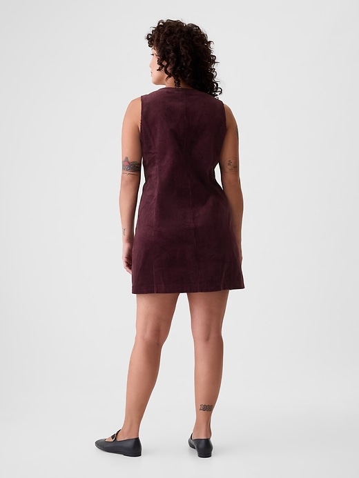 Image number 6 showing, Corduroy Button Mini Dress