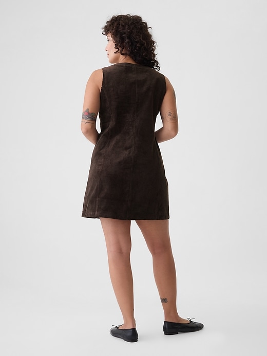 Image number 6 showing, Corduroy Button Mini Dress