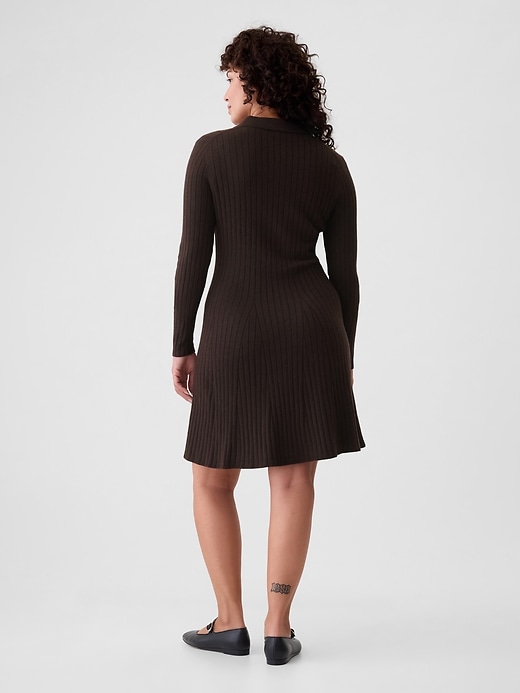 Image number 6 showing, CashSoft Polo Mini Sweater Dress