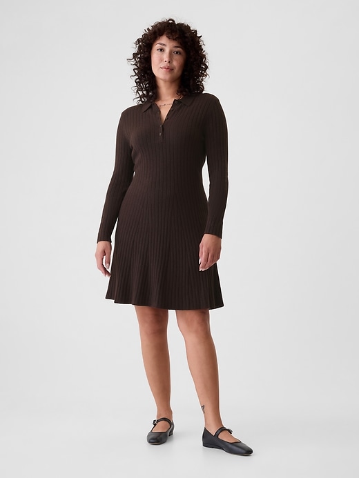 Image number 5 showing, CashSoft Polo Mini Sweater Dress