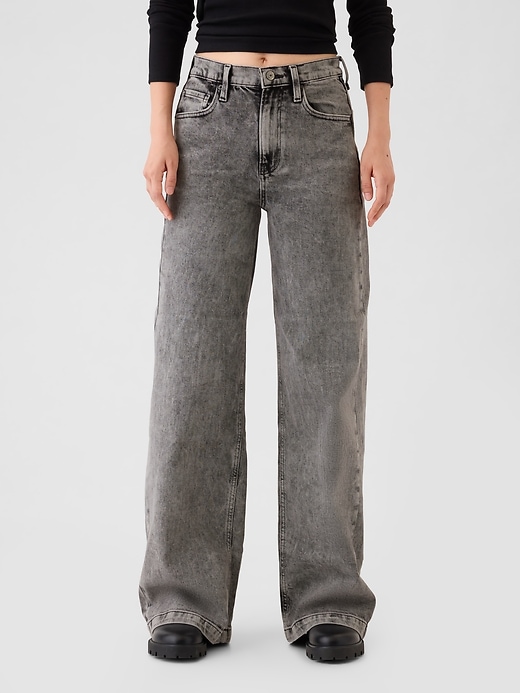 Image number 2 showing, High Rise Stride Wide-Leg Jeans