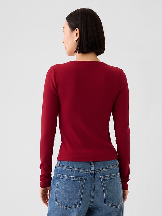 Image number 2 showing, Modern Rib Cropped T-Shirt