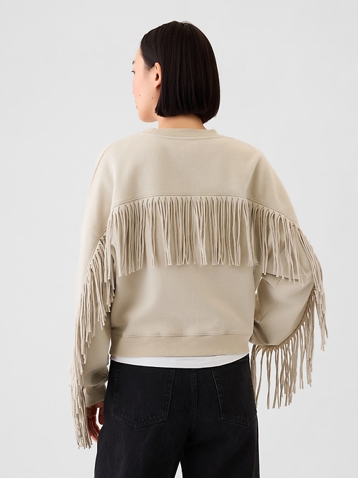 Image number 2 showing, Vintage Soft Wedge Crewneck Fringe Sweatshirt