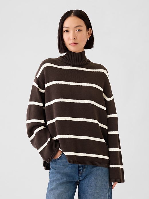 Image number 1 showing, 24/7 Split-Hem Mockneck Sweater