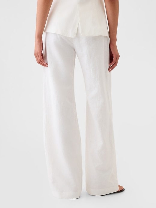 Image number 4 showing, 365 High Rise Linen-Cotton Trousers