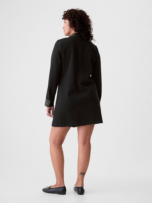 Image number 6 showing, Vegan Leather Shift Mini Dress