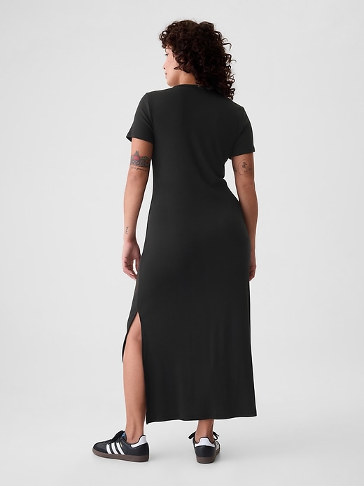 Image number 6 showing, Modern Rib Maxi T-Shirt Dress