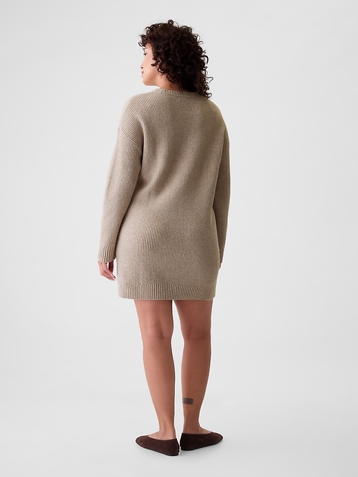 Image number 6 showing, CashSoft Shaker-Stitch Mini Sweater Dress