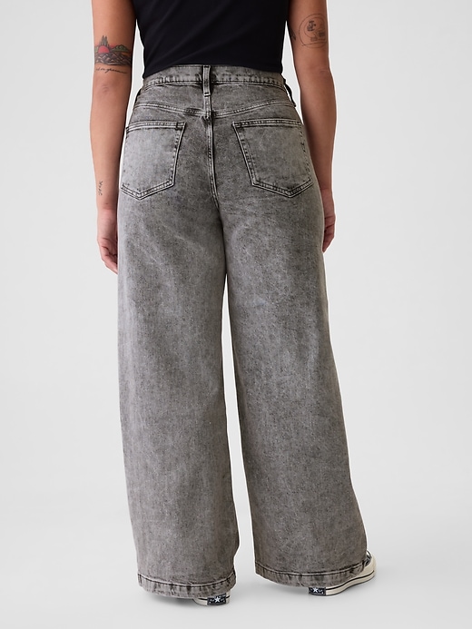 Image number 6 showing, High Rise Stride Wide-Leg Jeans