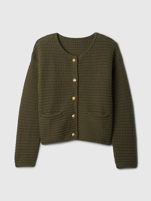 Image number 5 showing, Textured Sweater Jacket