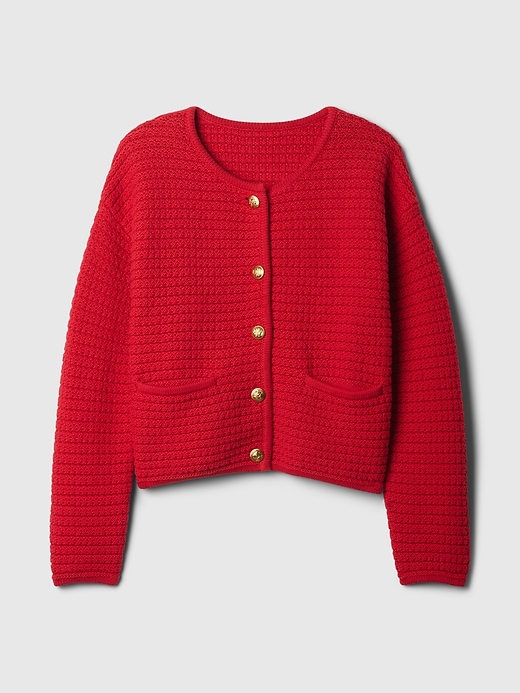 Image number 5 showing, Textured Sweater Jacket