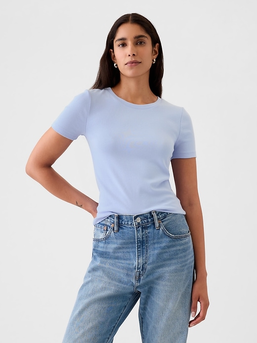 Image number 1 showing, Modern Cropped T-Shirt