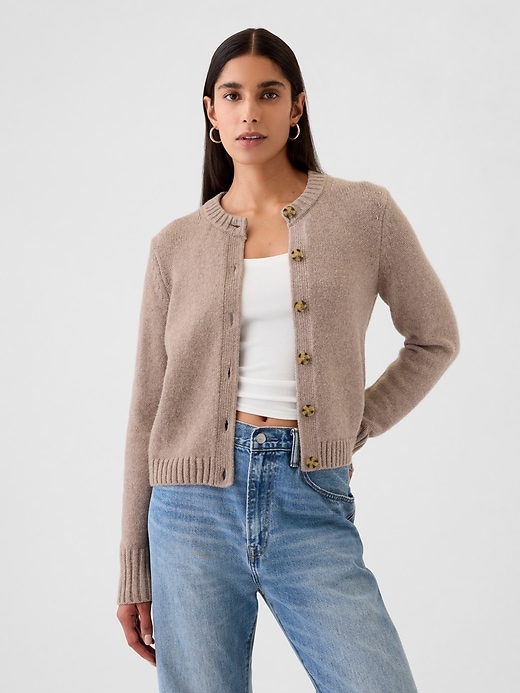 Image number 1 showing, CashSoft Cropped Cardigan