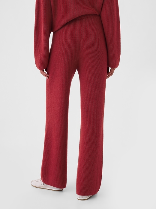 Image number 4 showing, CashSoft Shaker-Stitch Sweater Pants