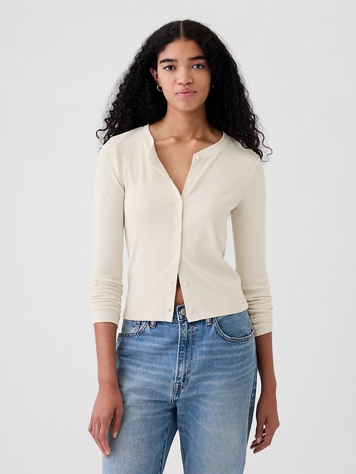 Image number 1 showing, Modern Rib Cardigan