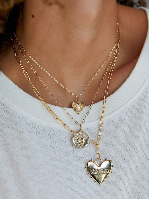 Image number 3 showing, HART Dainty Heart MAMA Necklace