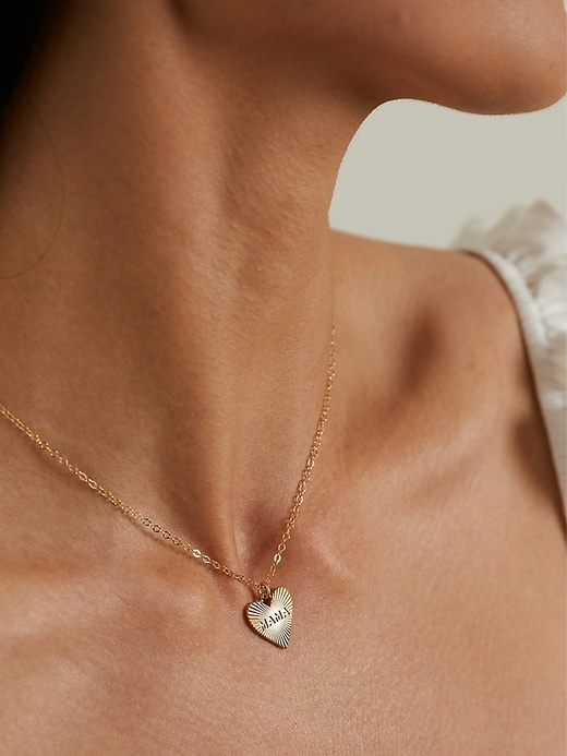 Image number 2 showing, HART Dainty Heart MAMA Necklace