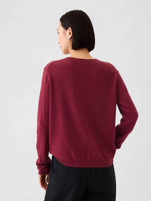 Image number 2 showing, CashSoft V-Neck Sweater