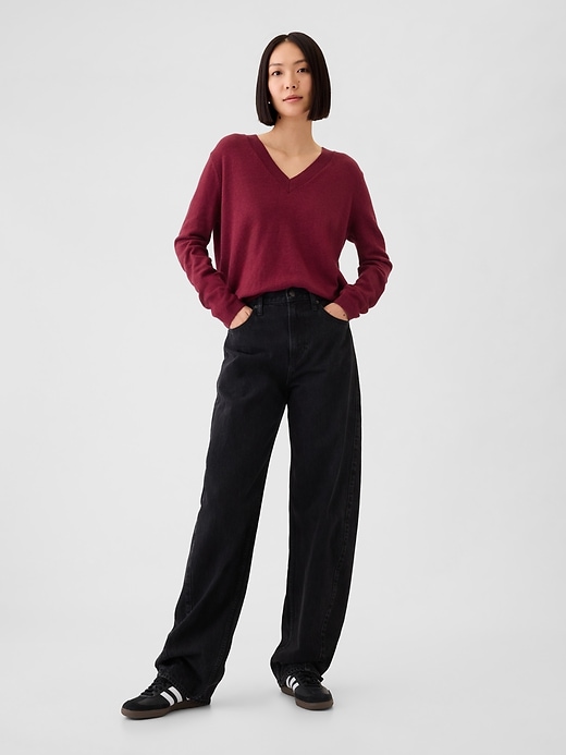 Image number 3 showing, CashSoft V-Neck Sweater