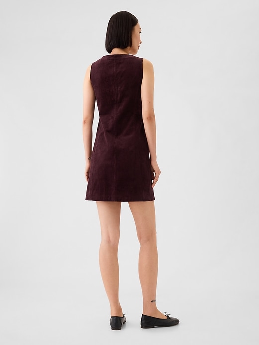 Image number 2 showing, Corduroy Button Mini Dress