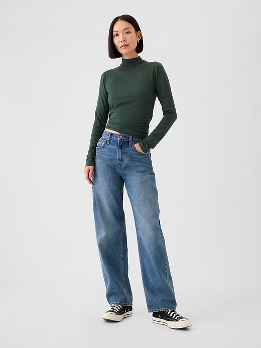 Image number 3 showing, Featherweight Cropped Turtleneck