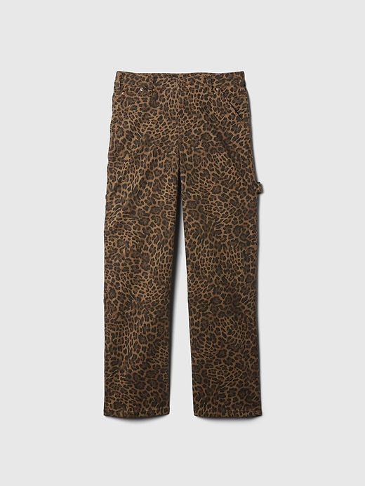 Image number 7 showing, Mid Rise &#39;90s Loose Cheetah Cargo Jeans