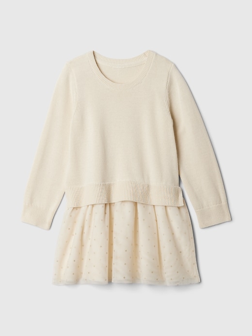 Image number 1 showing, babyGap 2-in-1 Sweater Tulle Dress