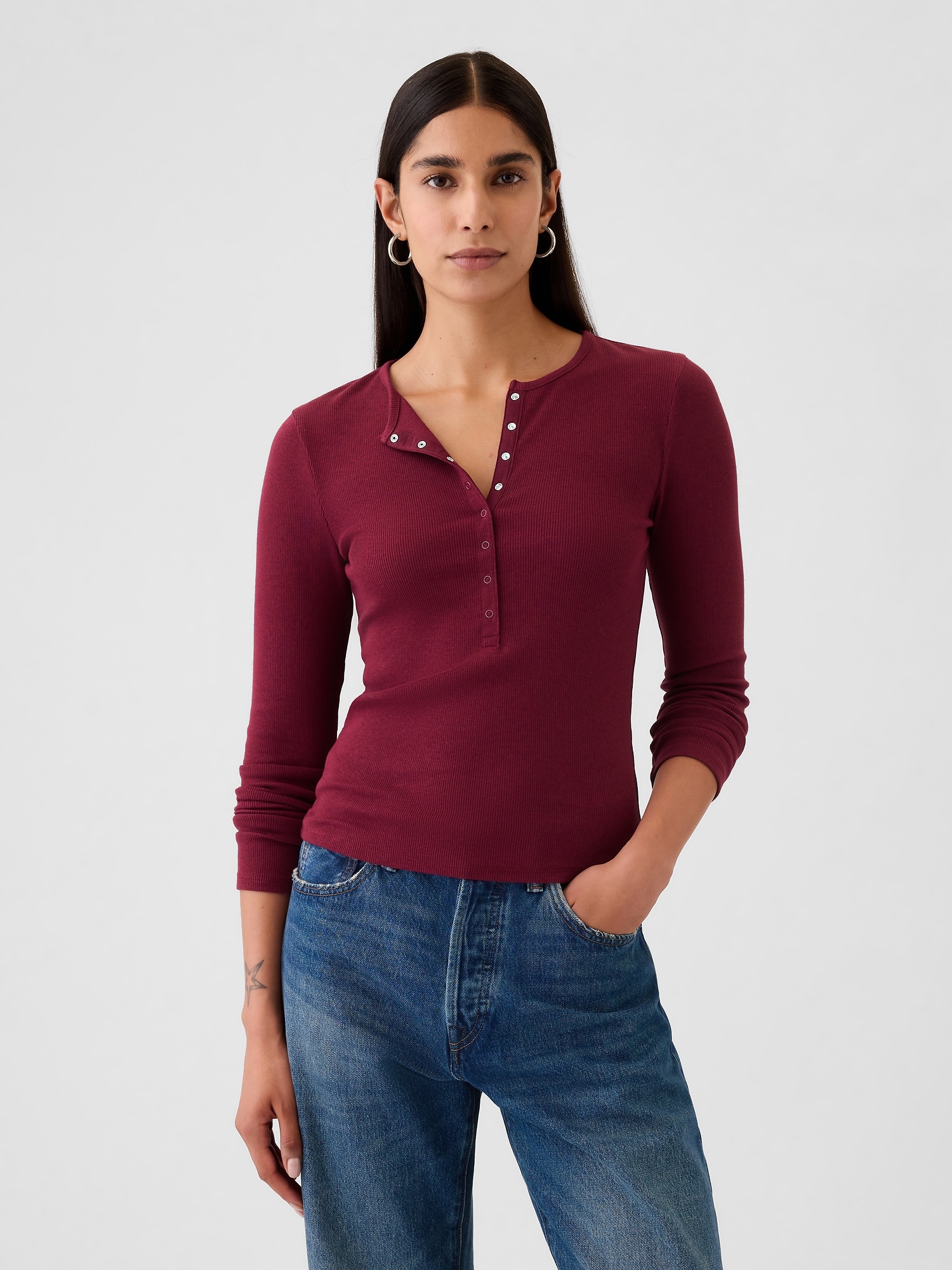 Modern Rib Henley T-Shirt