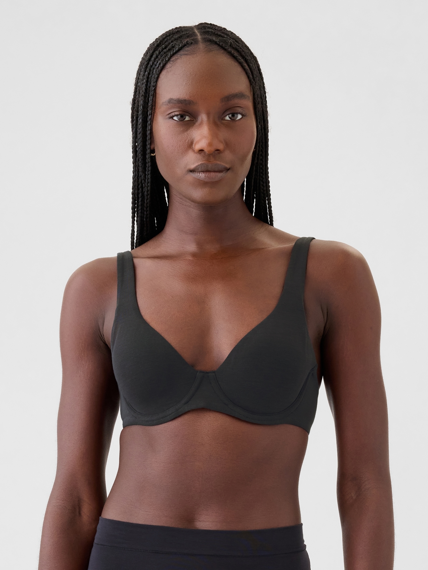 Breathe Unlined Bra - Black