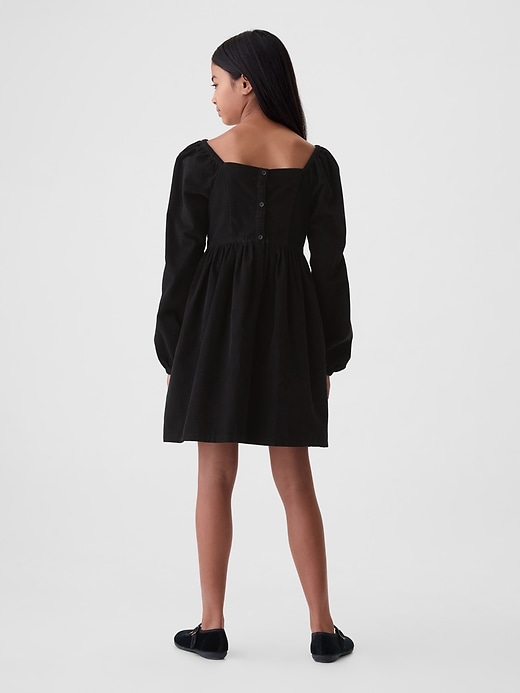 Image number 2 showing, Kids Puff-Sleeve Corduroy Dress