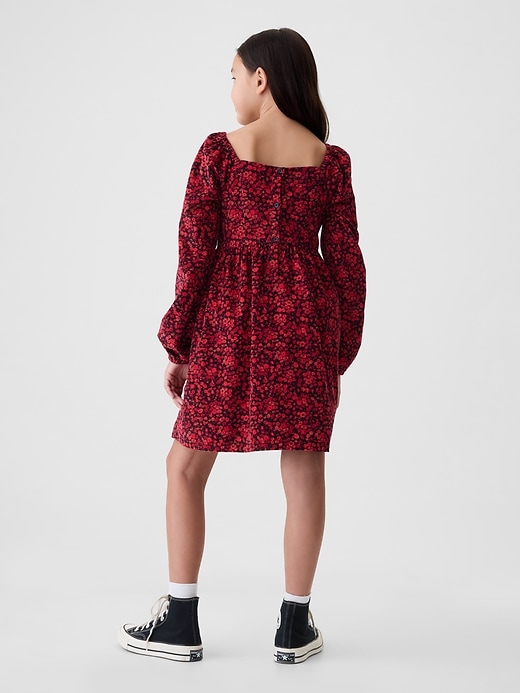 Image number 2 showing, Kids Puff Sleeve Corduroy Dress