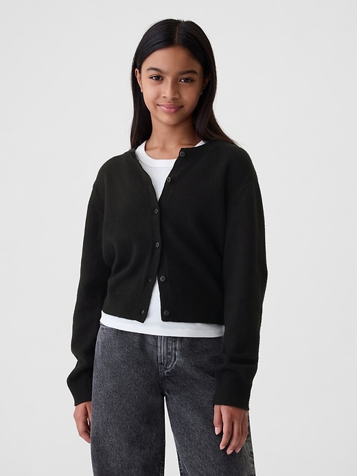 Image number 1 showing, Kids CashSoft Cropped Cardigan