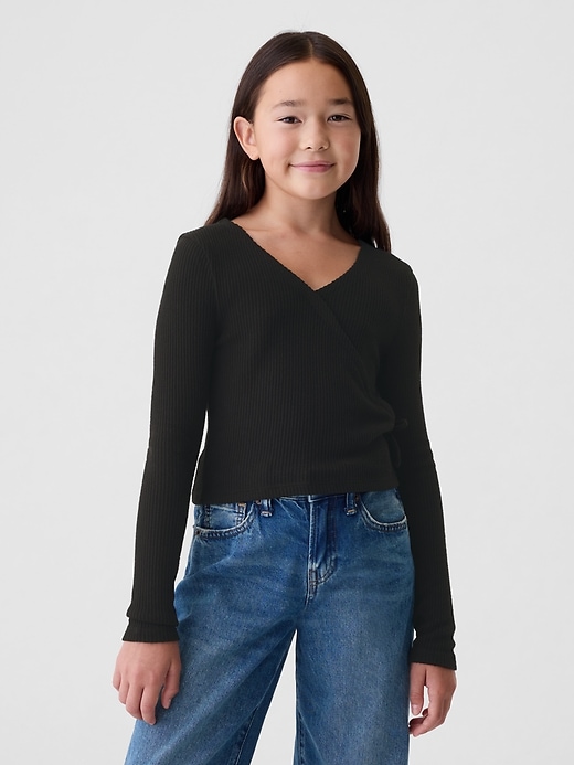 Image number 1 showing, Kids Rib Wrap Top