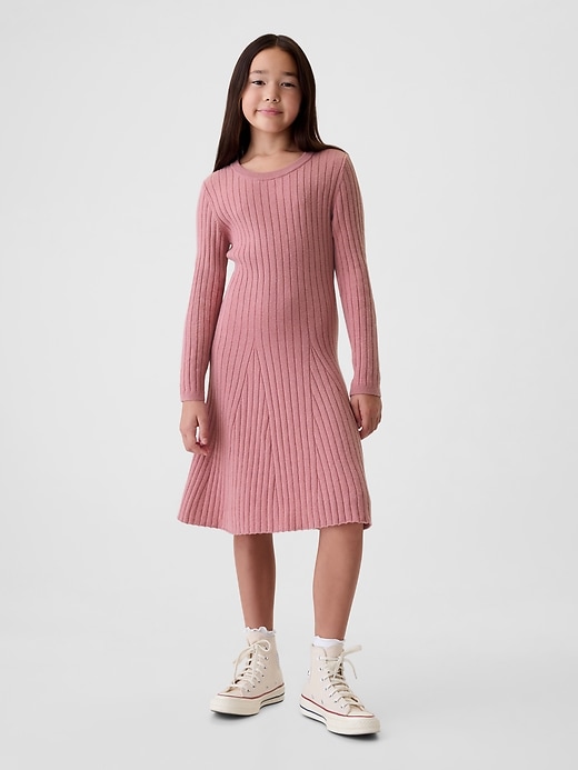 Image number 1 showing, Kids CashSoft Rib Sweater Dress