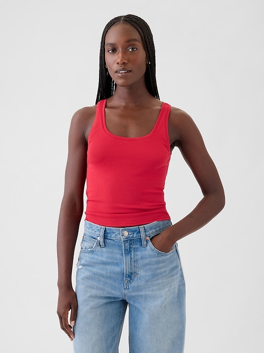 Image number 1 showing, Modern Cropped Tank Top