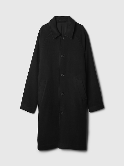 Image number 5 showing, Oversized Wool-Blend Topcoat