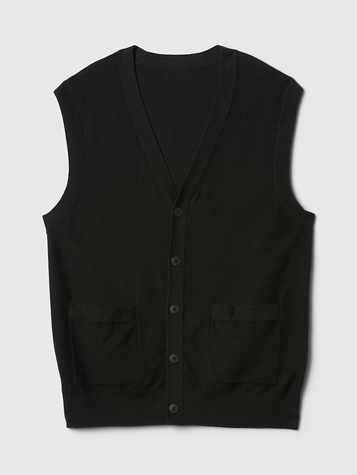 Image number 5 showing, CashSoft Textured Sweater Vest