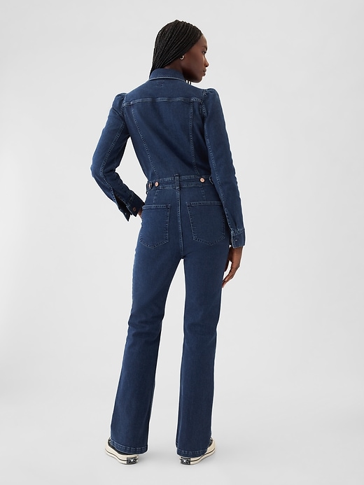 Image number 2 showing, Western Denim Jumpsuit