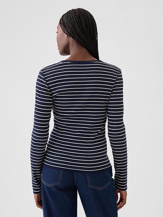 Image number 2 showing, Modern Rib Henley T-Shirt