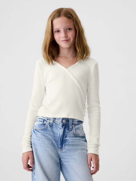 Image number 1 showing, Kids Rib Wrap Top