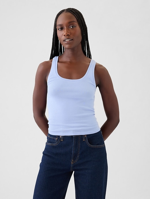 Image number 1 showing, Modern Cropped Tank Top