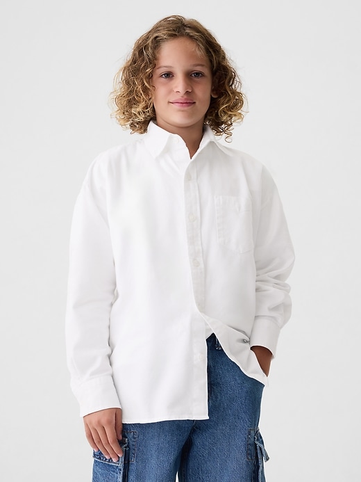 Image number 6 showing, Kids Oversized Oxford Shirt