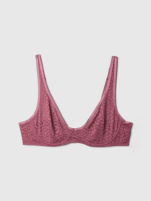 Image number 5 showing, Lace Unlined Semi-Demi Bra