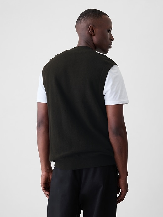 Image number 2 showing, CashSoft Textured Sweater Vest