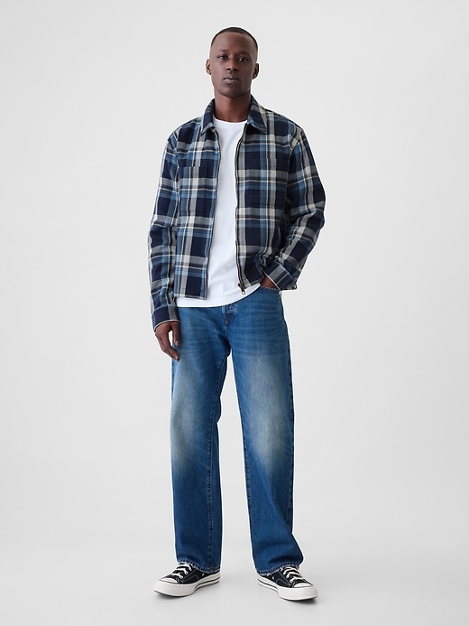 Image number 3 showing, Heavyweight Flannel Full-Zip Shirt Jacket