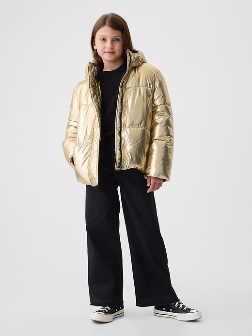 Image number 3 showing, Kids Recycled Metallic Puffer Jacket