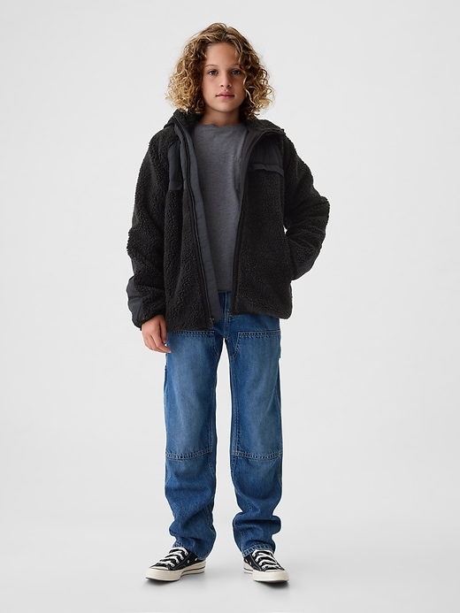 Image number 7 showing, Kids Sherpa Hooded Jacket